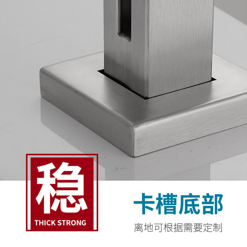 楼梯护栏扶手栏杆不锈钢楼梯立柱 钢化玻璃楼梯扶手家用 阳台护栏