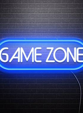 室内房间装饰立式电脑桌面氛围灯led霓虹灯小夜灯GAMEZONE霓虹灯