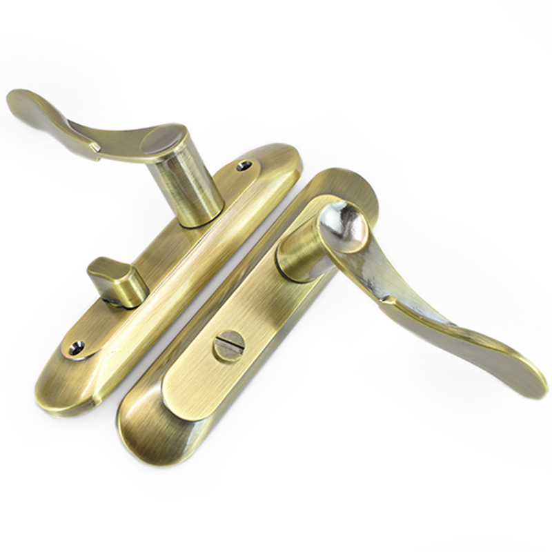 卫生间门锁 无钥匙通用型铝合金/C厕所/洗手间/不锈钢浴室执手门