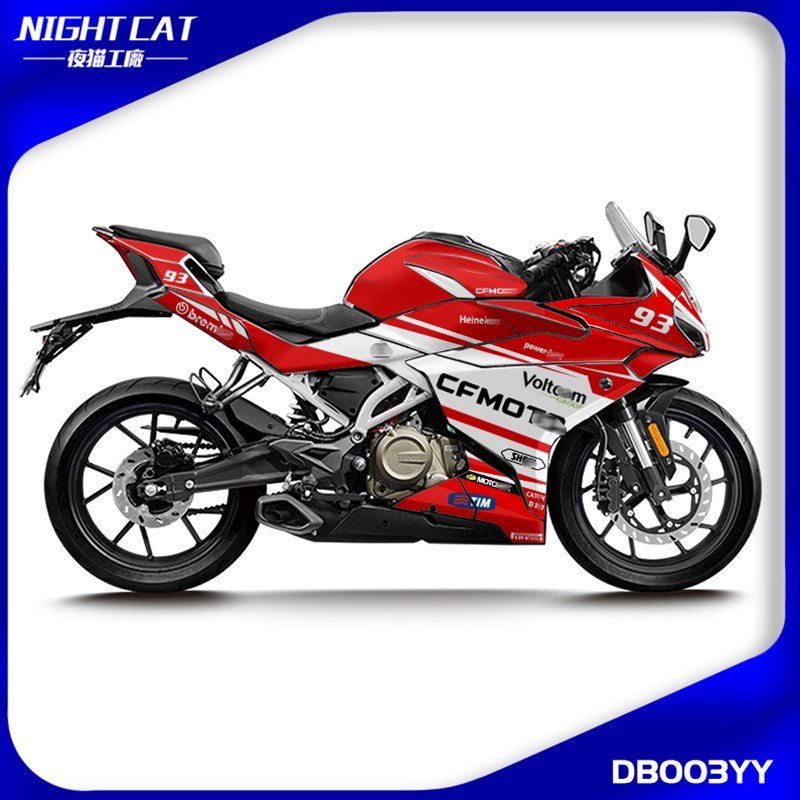 适用春风250SR贴纸改装可定u制贴花版画250SRFUN贴膜拉花MY22夜猫