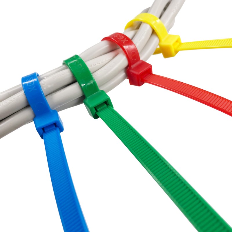 尼龙扎带3x150 3*150彩色红色长15cm捆扎封口线带园林足量1000根