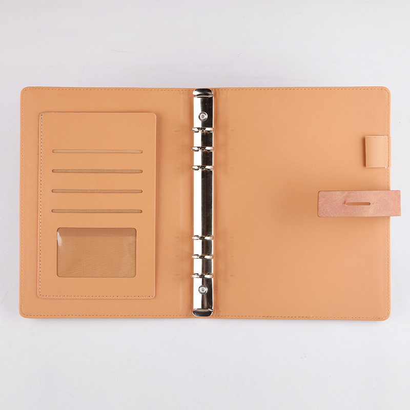 a5活页笔记本子简约大学生记事本商务笔记本定制活页夹文具线圈本