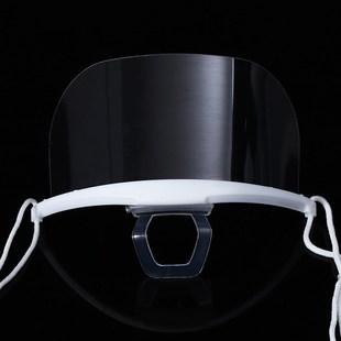 50只微笑装塑料口罩餐饮餐厅服务员厨师专用试吃防雾口水食品卫生