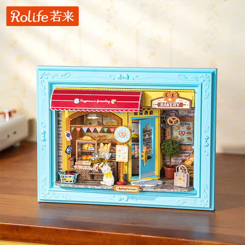 rolife若来相框diy小屋框景物语微缩场景手工拼装模型积木礼物女