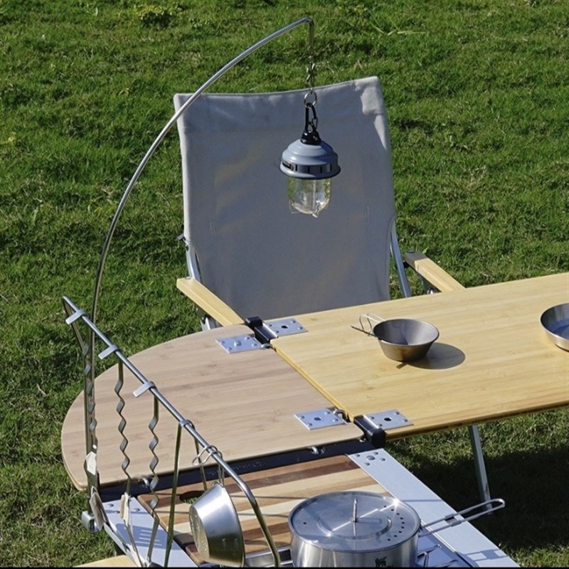 igt户外露营k雪峰喜登乐tnr等通用弧形灯架可收纳