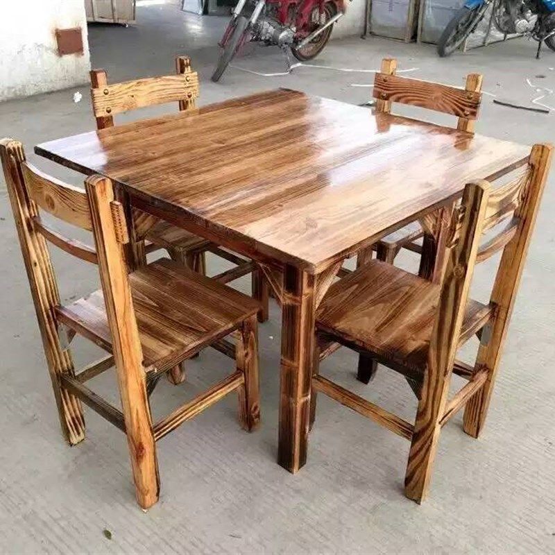 农家乐拉面馆小吃店快餐桌中式仿古烧烤大排档火烧实木餐桌组合,商业/办公家具,火锅桌,淘宝优惠券,粉丝福利购,淘宝优惠卷