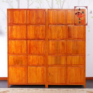 新中式实木珠宝玉器展示柜仿古首饰陈列柜货柜精S品展柜玻璃转角