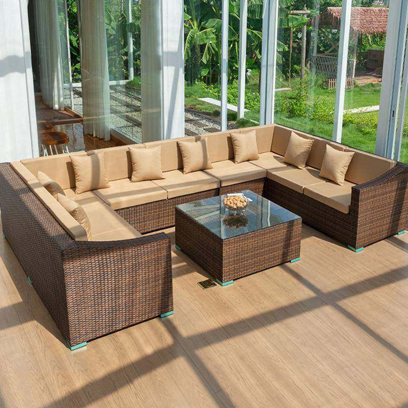 户外藤编沙发室外庭院家具藤沙发组合露天露台花园阳光房防水防晒,收纳整理,烫衣板及配件,淘宝优惠券,粉丝福利购,淘宝优惠卷