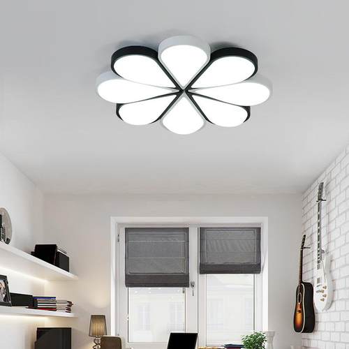 包邮LED吸顶灯卧室灯简约现代创意个性婚房花朵客厅灯具灯饰