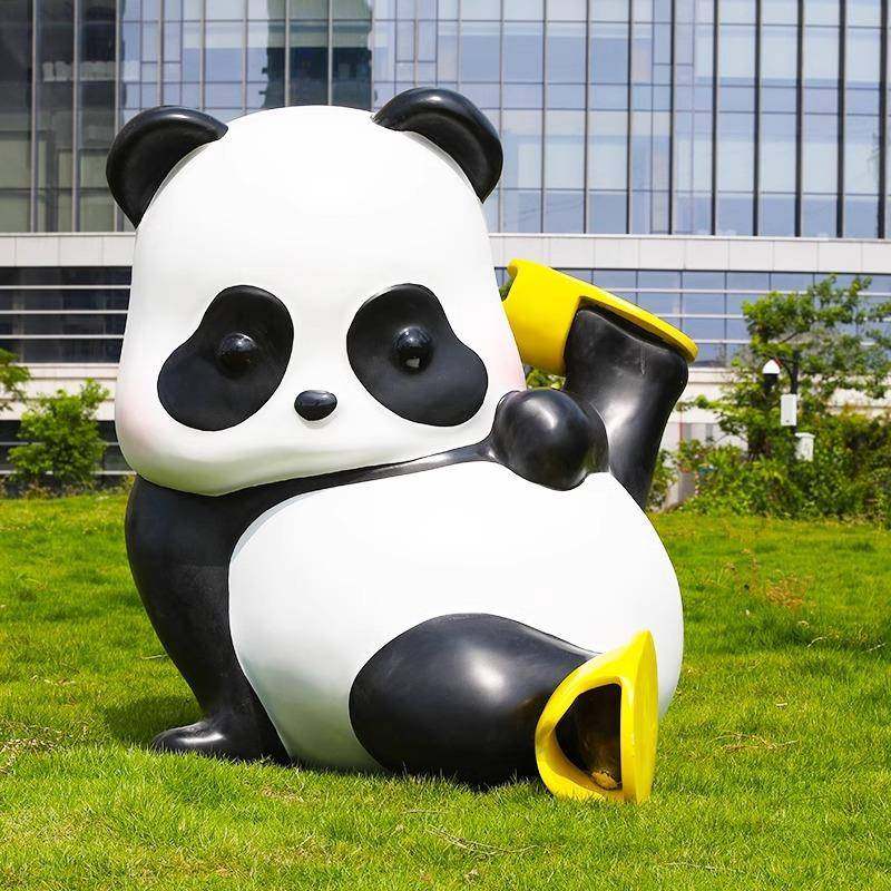 玻璃钢卡通熊猫雕塑售楼园林景区网红打卡商场幼儿园景观装饰摆件,机械设备,其他机械设备,淘宝优惠券,粉丝福利购,淘宝优惠卷