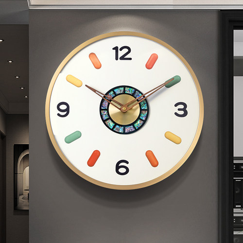 简约现代客厅挂钟2023新款挂表创意钟表轻奢高档时尚大气挂墙时钟