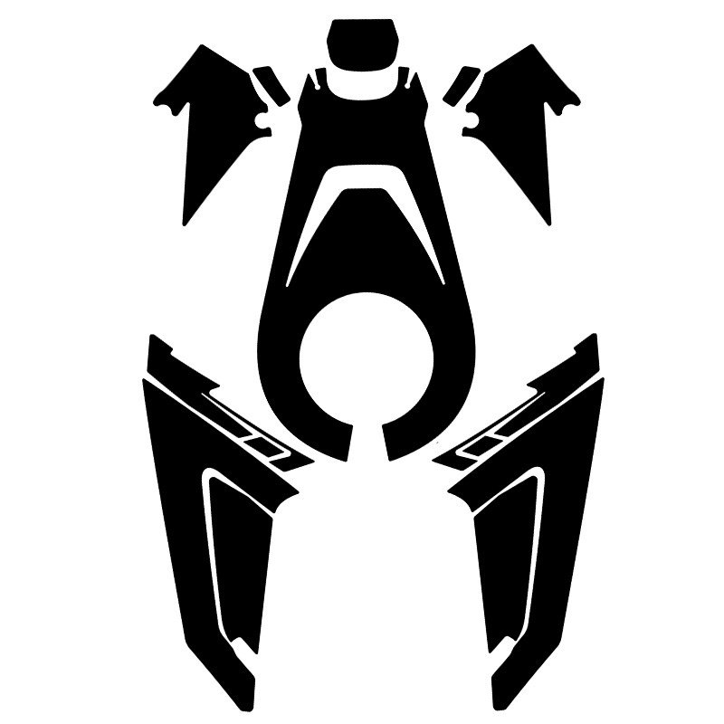 适用于春风675SR油箱贴定风翼碳纤维装饰保护贴纸贴Z膜改装配件