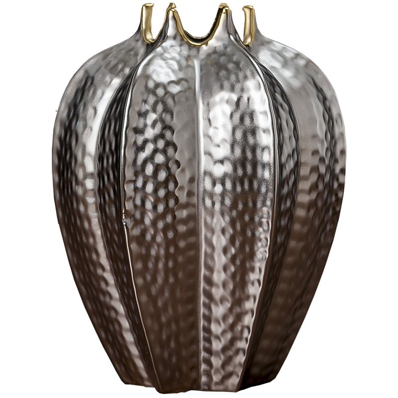 简约现代陶瓷小花瓶客厅摆件 创意水果餐厅软装R饰插花花器 杨桃