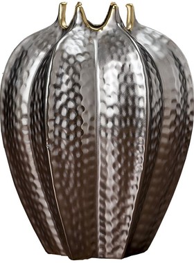 简约现代陶瓷小花瓶客厅摆件 创意水果餐厅软装R饰插花花器 杨桃