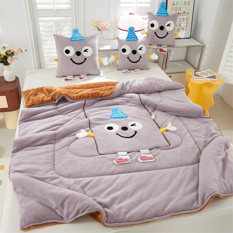 秋冬季抱枕被子午睡毯子二合一车用枕头被办公室午休靠枕车载盖毯,居家布艺,抱枕被,淘宝优惠券,粉丝福利购,淘宝优惠卷