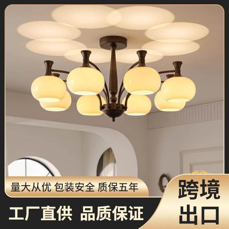 吊灯客厅灯2024新款美式复古大厅主灯中古大气高级感餐厅灯,清洗/食品/商业设备,风口/风叶/风机配件,淘宝优惠券,粉丝福利购,淘宝优惠卷