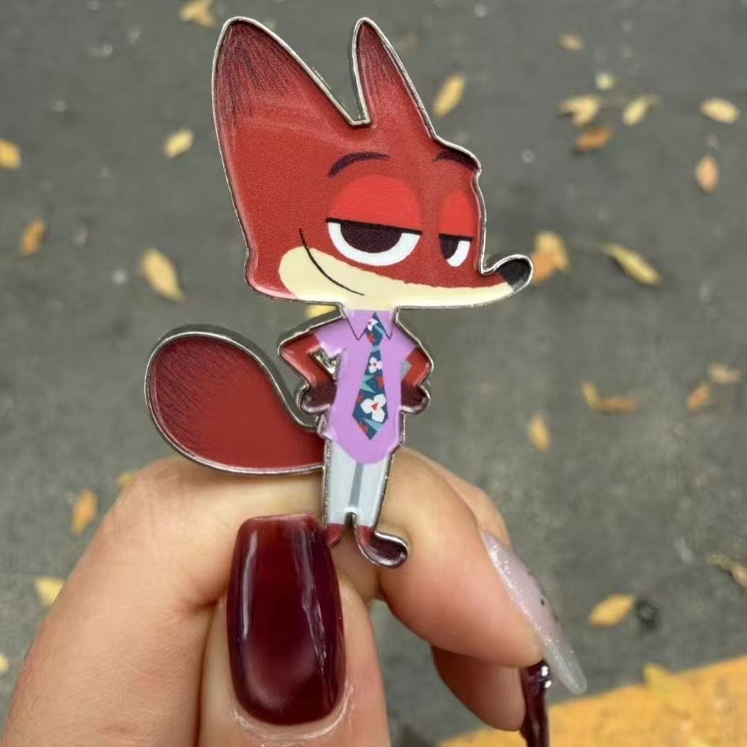 疯狂动物城朱迪尼克金属冰箱贴