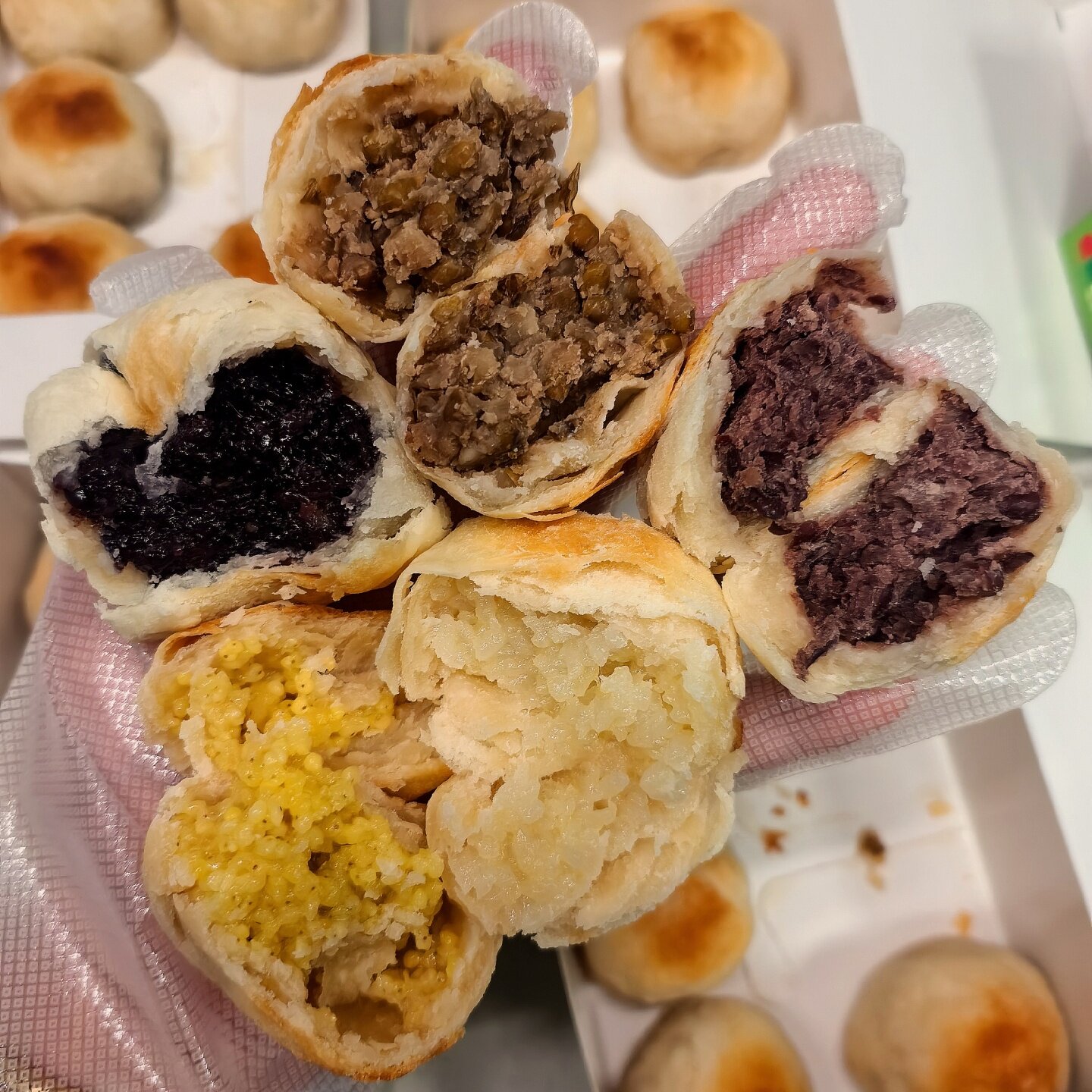 手工酥皮绿豆饼红豆饼大黄米饼紫米饼传统糕点冷冻速食早餐茶点心