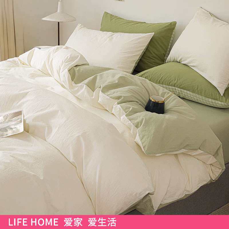 纯棉被套单件1.5米床单被罩150x200x230全棉被单人褥子套三件套
