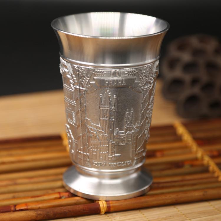 供应纯锡酒杯 纯锡啤酒杯 锡制酒杯 酒具套装