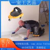 护膝车滑动护膝Rolling kneepads贴瓷砖地板木工万向轮膝盖保护车