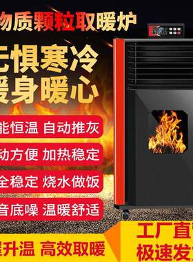 直发80平方米做饭烧水炊事壁炉取暖环保采暖节能木头颗粒炉子