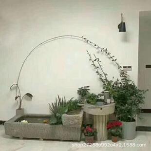 老石器摆件组合创意流水喷泉摆件工艺摆设水景欧式装饰可