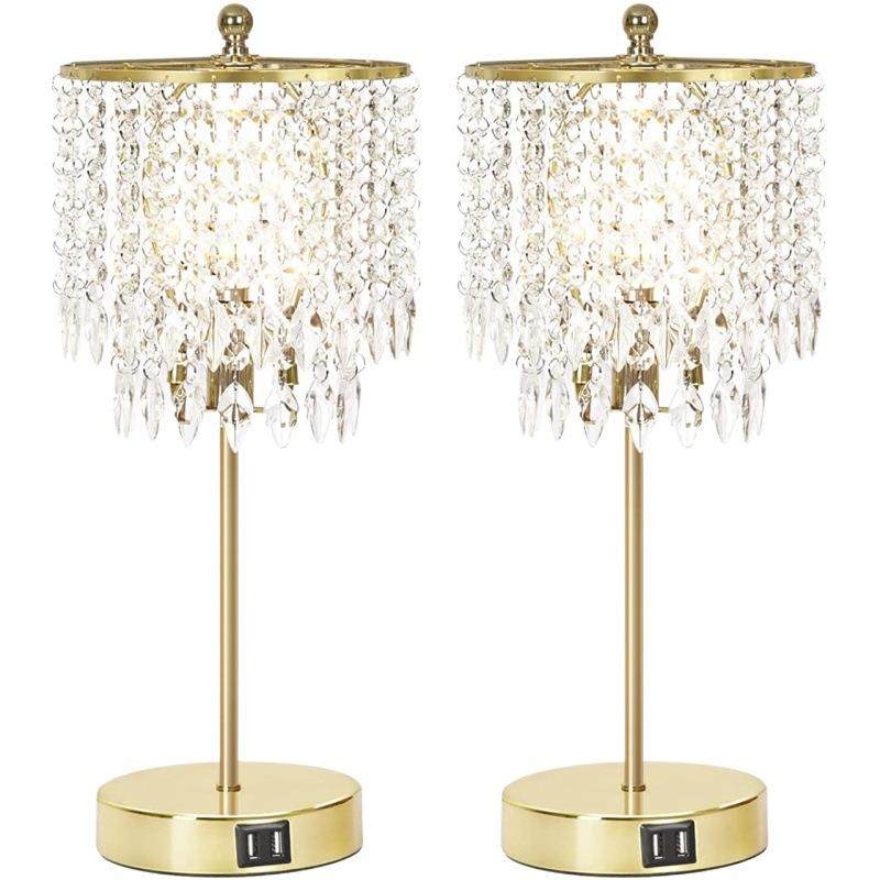 客厅台灯led沙发角几装饰卧室轻奢水晶usb充电触摸调光新款,智能设备,其他智能设备,淘宝优惠券,粉丝福利购,淘宝优惠卷