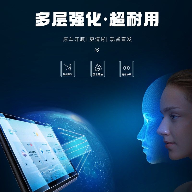 24款大众ID4中控屏幕钢化膜CROZZ导航贴膜4X内饰配件专用改装件23