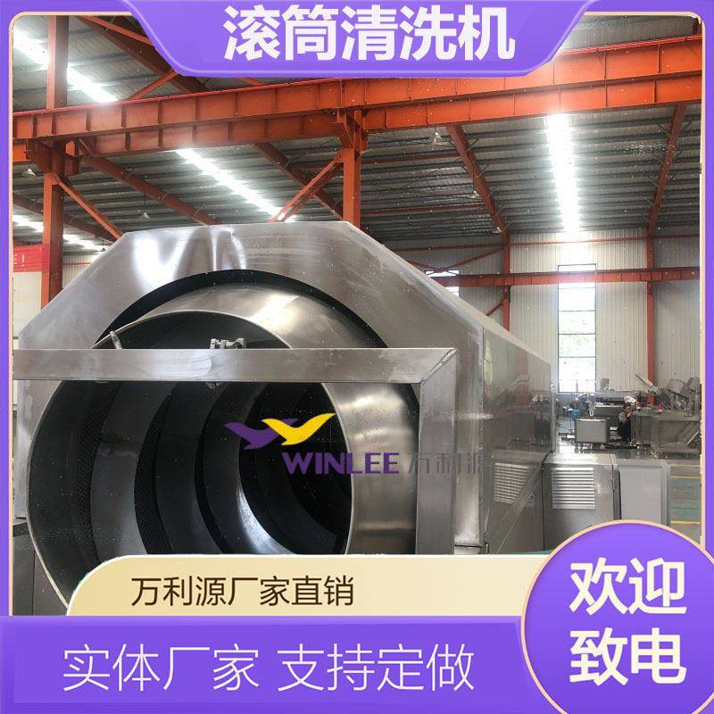 全自动滚筒毛刷清洗机根茎类果蔬清洗加工设备休闲食品包装袋
