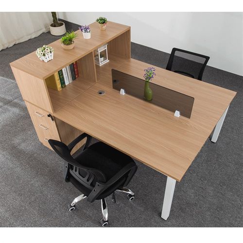 办公电脑桌椅组合两人位屏风工作位职员桌员工桌四人位办公家具