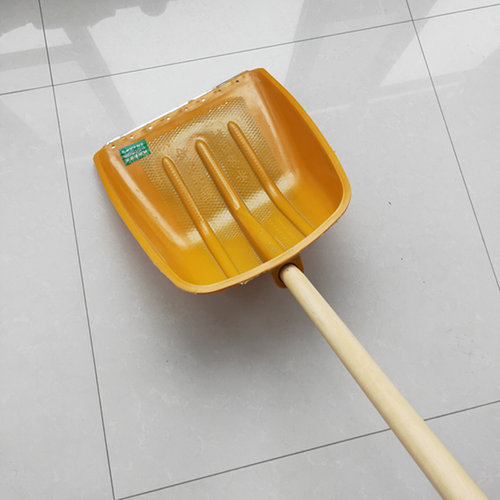 加网塑料锹农用大号加厚平头方头锨粮食铲除雪铲茶叶加钢化雪铲子