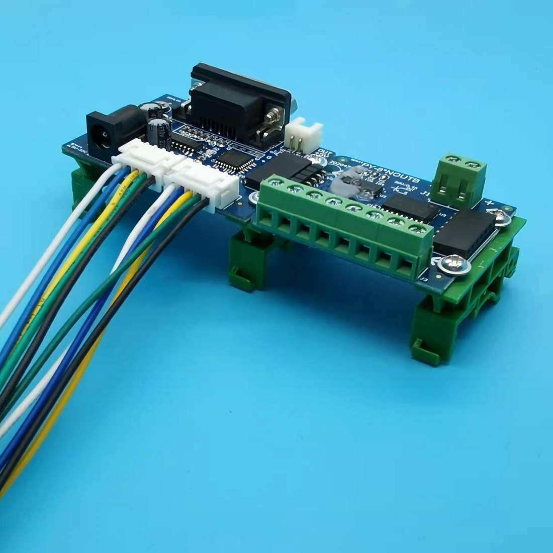 8路开关量输入 8路晶体管输出 集电极开关输出 带指示灯RS232
