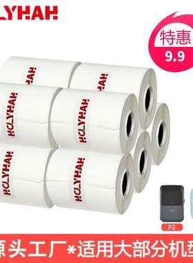 德佟P1/P2/DP系列P50四防白色热敏标签贴纸防水防油不干胶纸