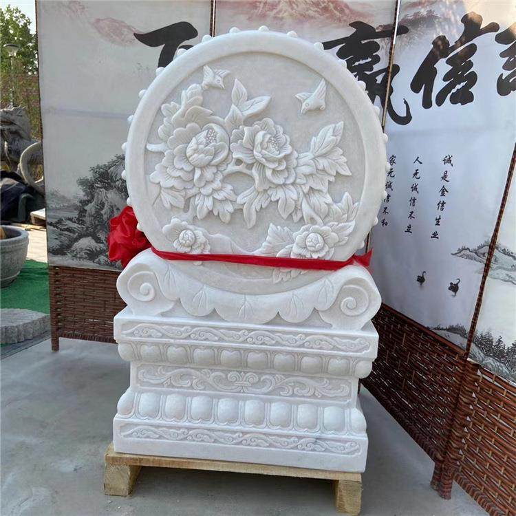 石雕汉白玉貔貅门墩一对庭件青石仿古门口抱鼓石,特色手工艺,其他特色工艺品,淘宝优惠券,粉丝福利购,淘宝优惠卷