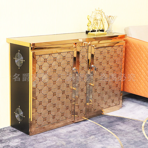 KTV电视柜不锈钢点歌柜子KTV功放机柜足浴K歌柜包厢点歌台家用