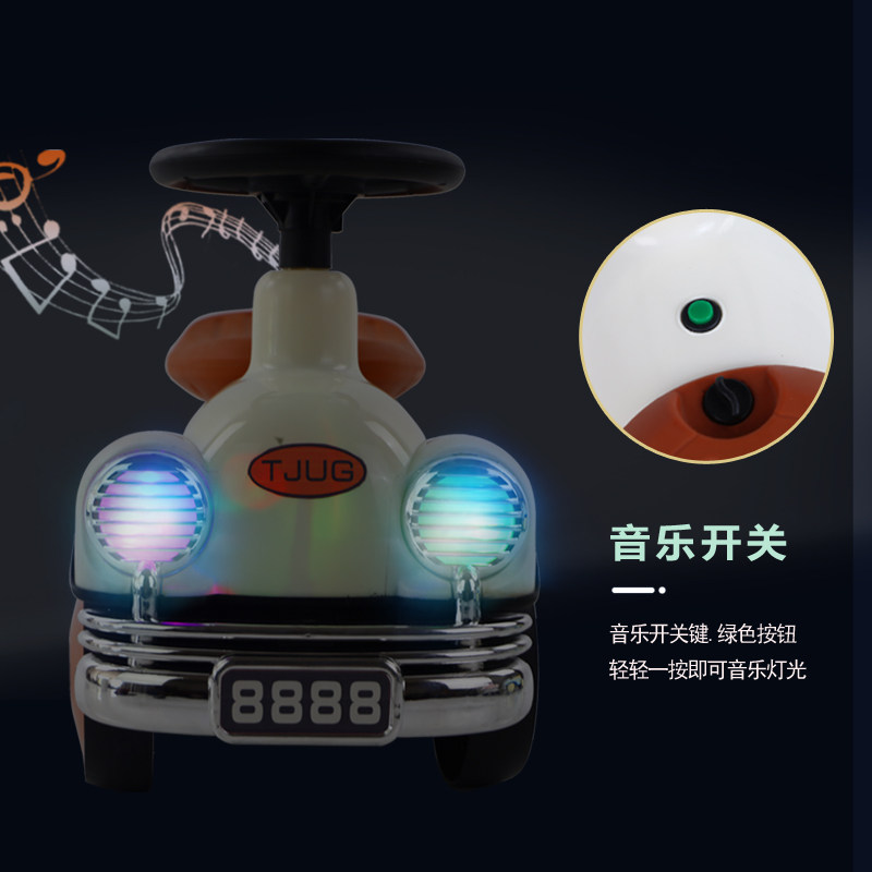 复古儿童滑行车扭扭车溜溜车平衡车1-3岁2四轮学步滑滑车童车,玩具/童车/益智/积木/模型,踏行车/滑行学步车,淘宝优惠券,粉丝福利购,淘宝优惠卷