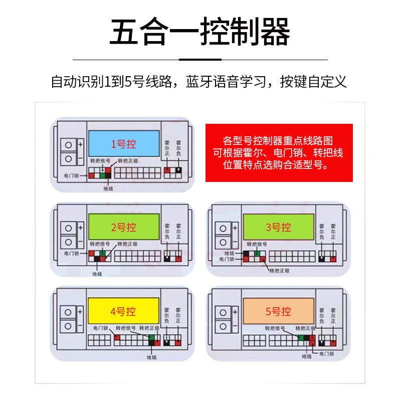 蓝牙控制器96V五合一安装电动车800-1200w电摩智能语音控制电摩