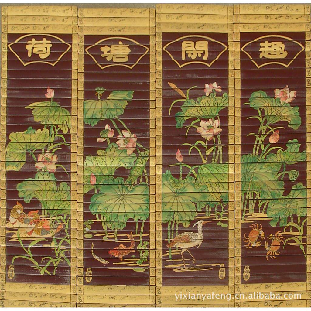 大 阳雕 竹雕字画 竹刻 特色竹简 字画礼品 竹片空