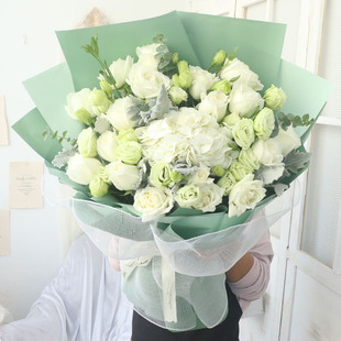 时尚混搭花束香槟玫瑰北京同城情B人节送花鲜花速递送女友闺蜜老