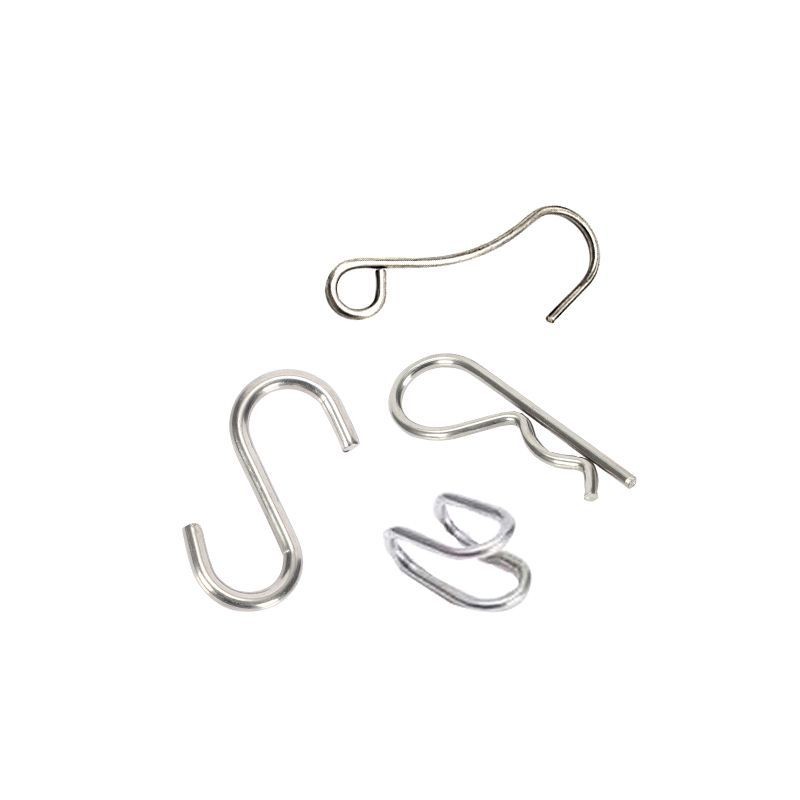 304不锈钢丝铁丝n折弯加工线材成型异型弹簧压簧圆钢圆环折弯定制