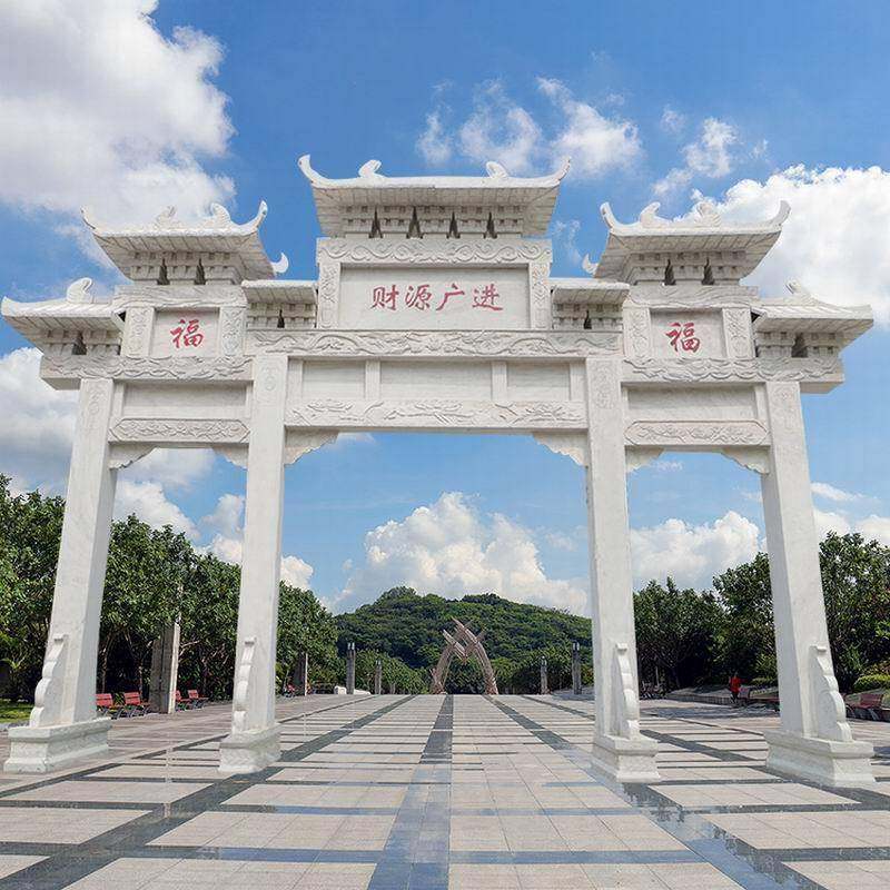 石雕牌楼牌坊雕塑景区新农村门口石牌坊山门古建筑园林景观装饰,特色手工艺,其他特色工艺品,淘宝优惠券,粉丝福利购,淘宝优惠卷