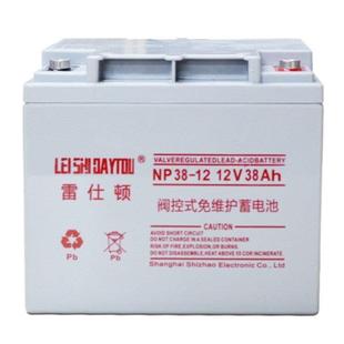 雷仕顿铅酸免维护蓄电池NP12 变电站专用蓄电池12V38AH 38箱式