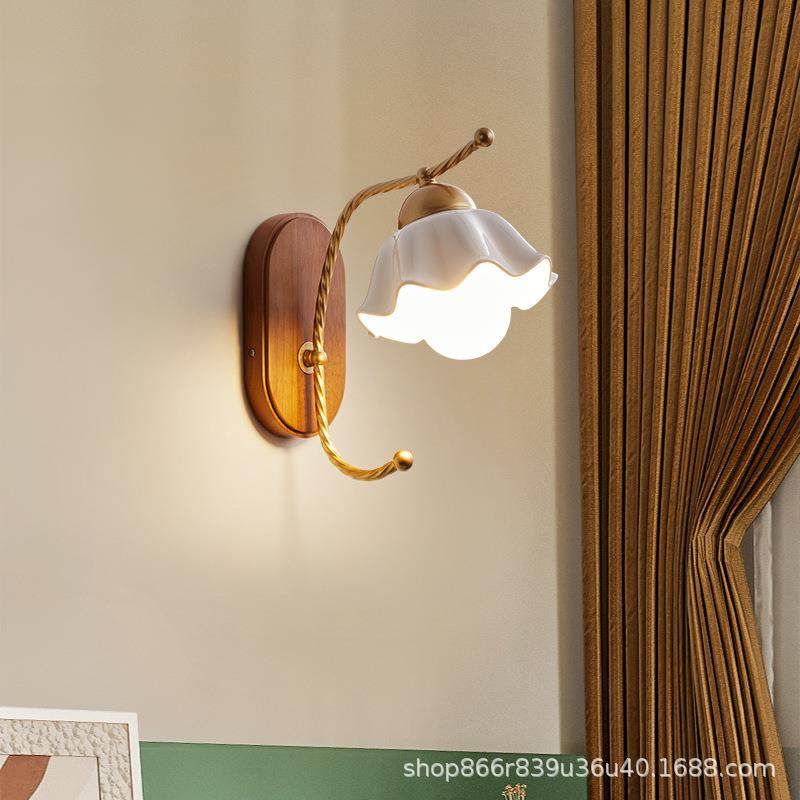 田园风原木美式复古壁灯新款网红卧室壁灯床头灯走廊灯过道灯灯具,清洗/食品/商业设备,风口/风叶/风机配件,淘宝优惠券,粉丝福利购,淘宝优惠卷