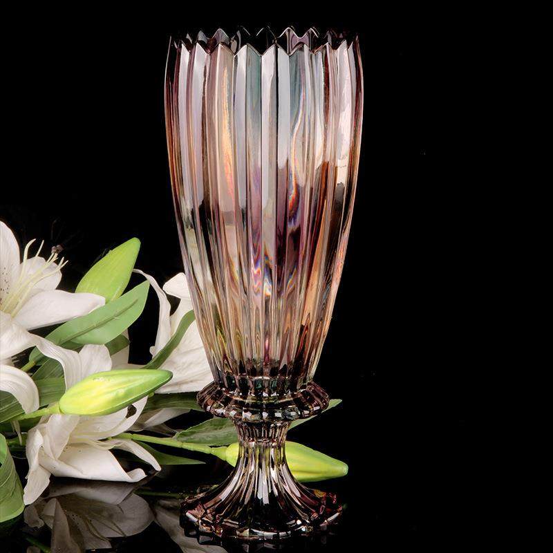 玻璃花瓶欧式创意家用客厅插花装饰摆件水培富贵竹高脚轻奢风,纺织面料/辅料/配套,纺织机械配件,淘宝优惠券,粉丝福利购,淘宝优惠卷