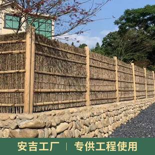 工厂现货景区庭院装饰竹篱笆墙中式竹帘竹墙遮阳隔断窗帘卷帘