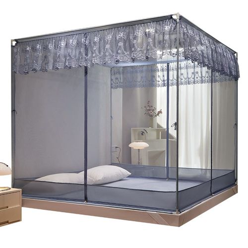150x200蚊帐家用2024新款1米8大床180x200卧室文章卧室高级带支架