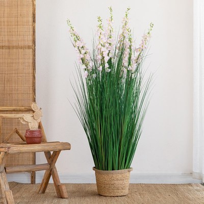 仿生植物风铃花盆l栽室内橱窗设计造景仿真绿植田园风装饰盆景摆