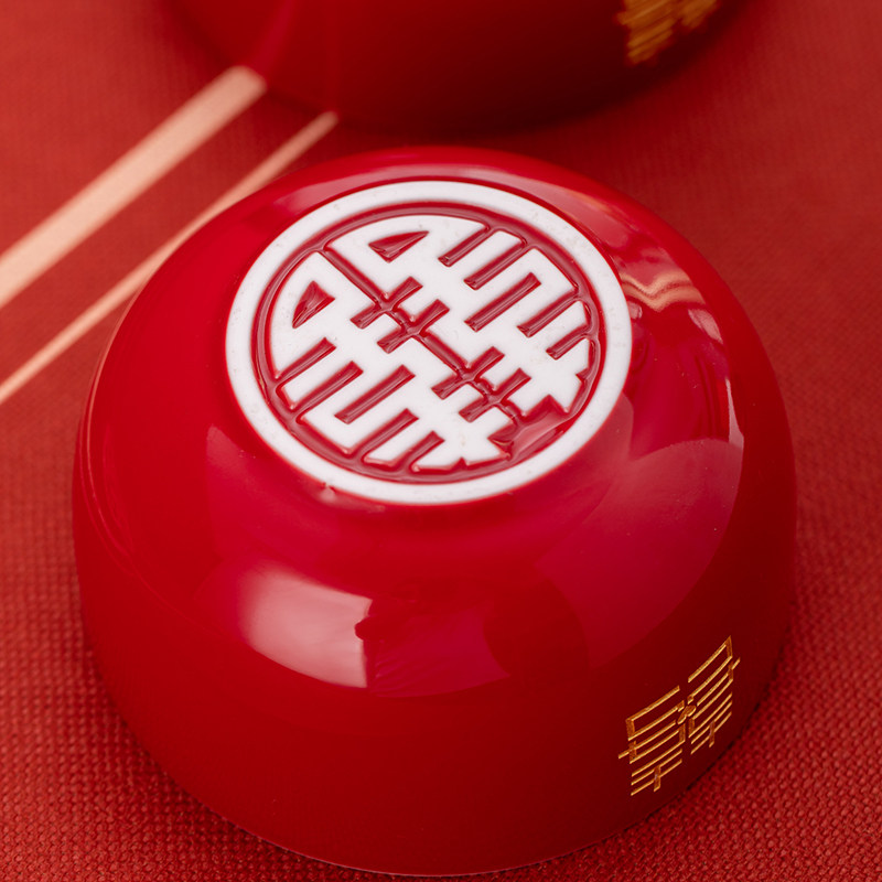 霁红结婚喜碗筷新人甜汤对碗子孙夫妻红碗改口敬茶杯茶具套装,节庆用品/礼品,喜碗/敬茶杯,淘宝优惠券,粉丝福利购,淘宝优惠卷