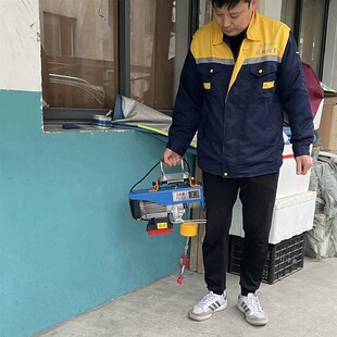 电葫芦220v小吊机家用室内升降机钢丝绳快速PA微型电动葫芦悬挂式